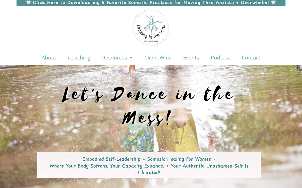 Dancing in the Mess Mockup